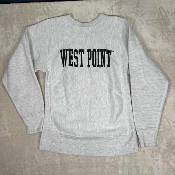 VTG West Point USMA Sweatshirt MV Sport Pro-Weave Script Gray Men’s Size Small - Picture 1 of 8